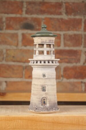 Small handmade ceramic lighthouse 1