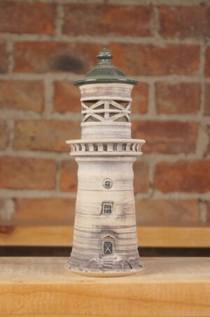 Small handmade ceramic lighthouse 2