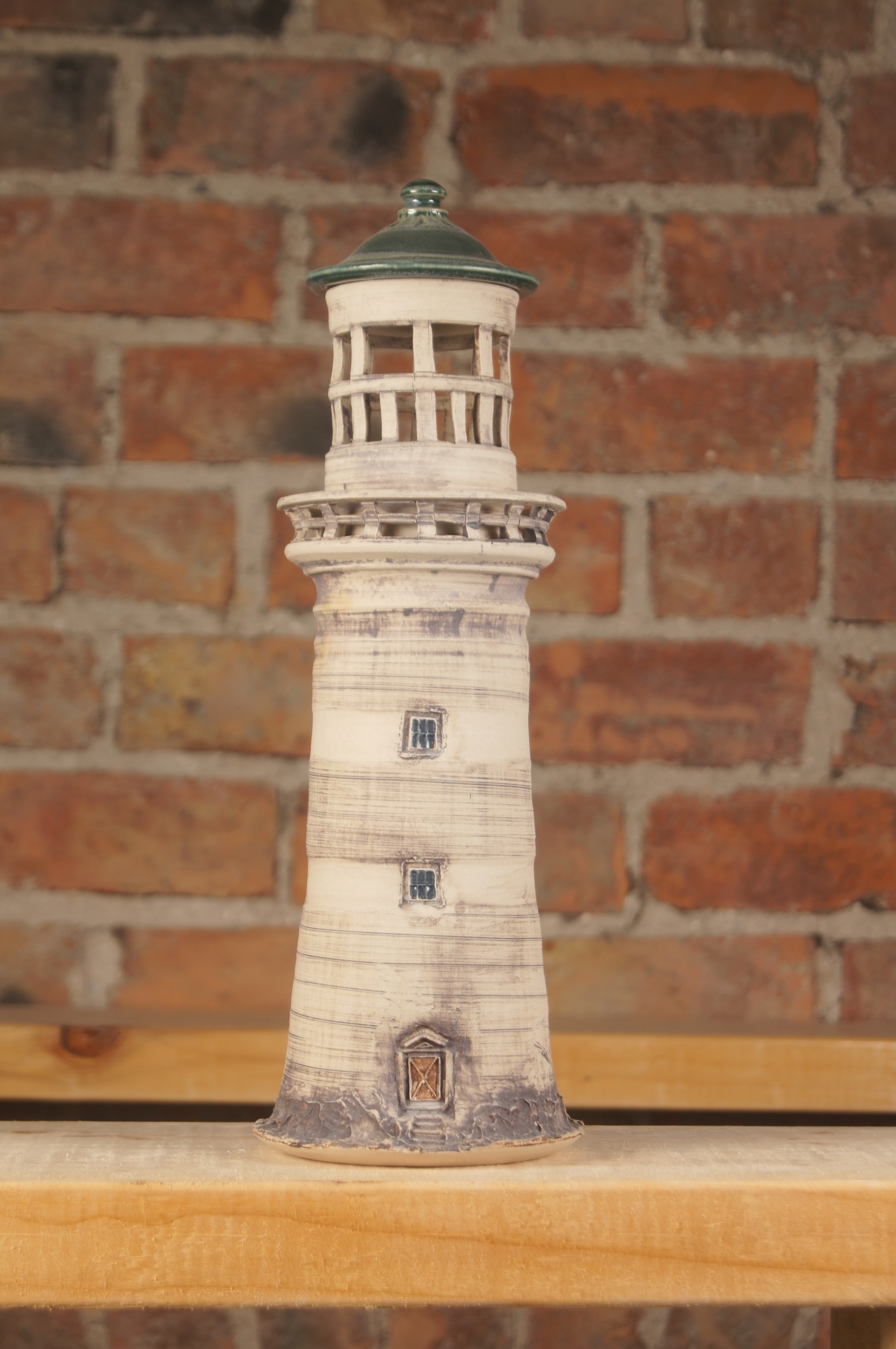 Large handmade ceramic lighthouse 2